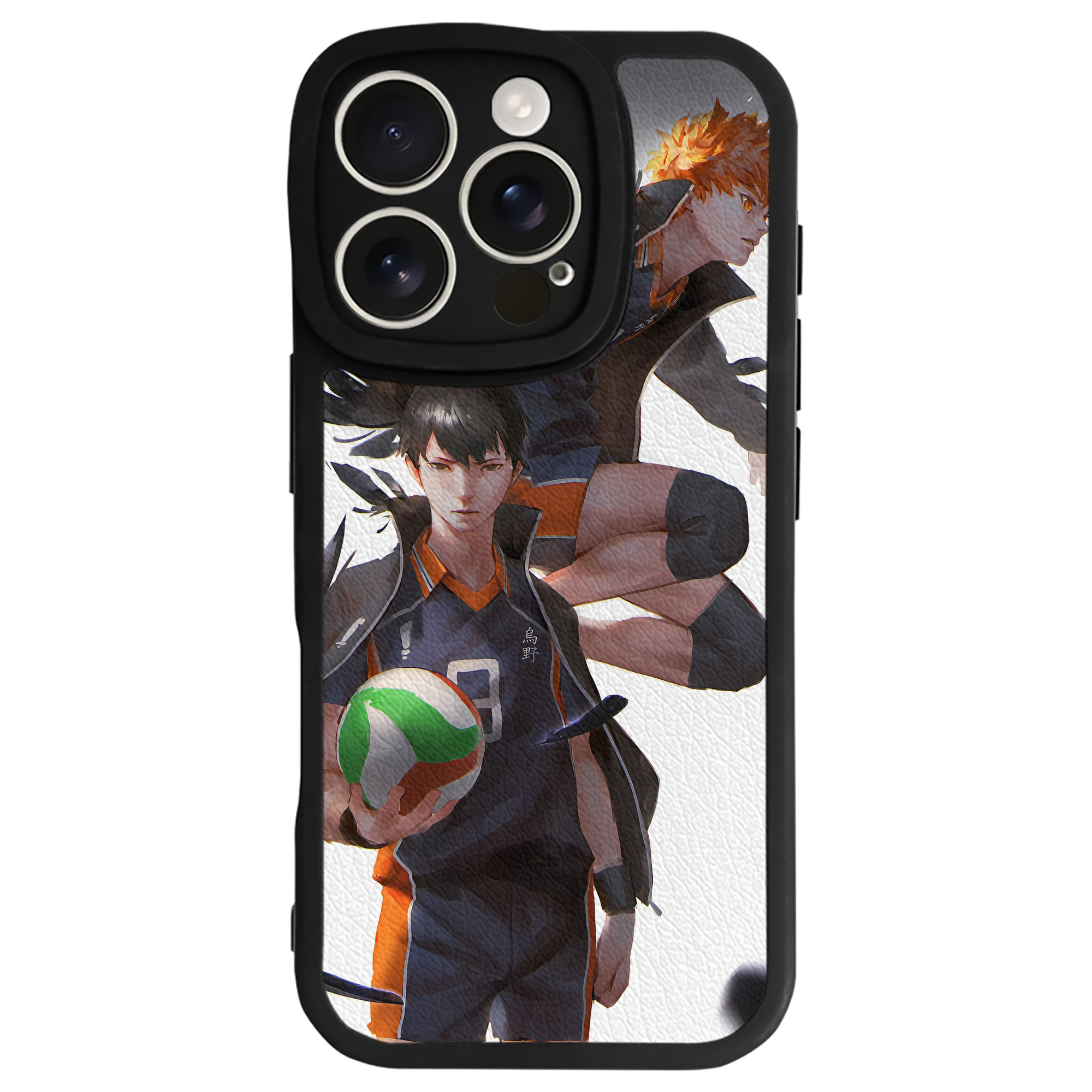 （画像用） ハイキュー!! Haikyu!! 【iPhone 16シリーズ対応】シリコンスマホケース（レザー調） 材質：シリコン